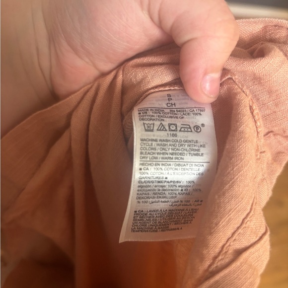 Old Navy Flutter Sleeve Pink Mini Dress 100% Cotton - Picture 8 of 8